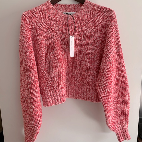 Rebecca Minkoff cropped boxy knit sweater - Picture 1 of 8